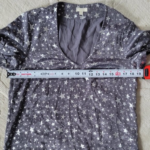Modcloth Glimmery Star Gazer Shirt Festive Top - Medium - Picture 8 of 9
